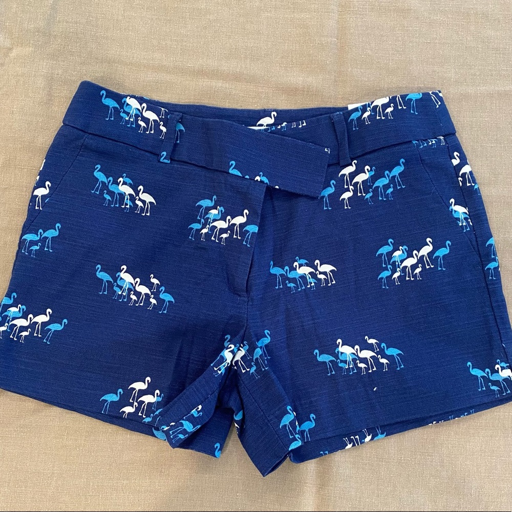 NWT Loft Blue flamingo print shorts
